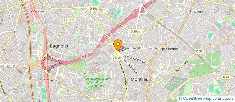 localisation de l'entreprise TIF COIFFURE  MONTREUIL
