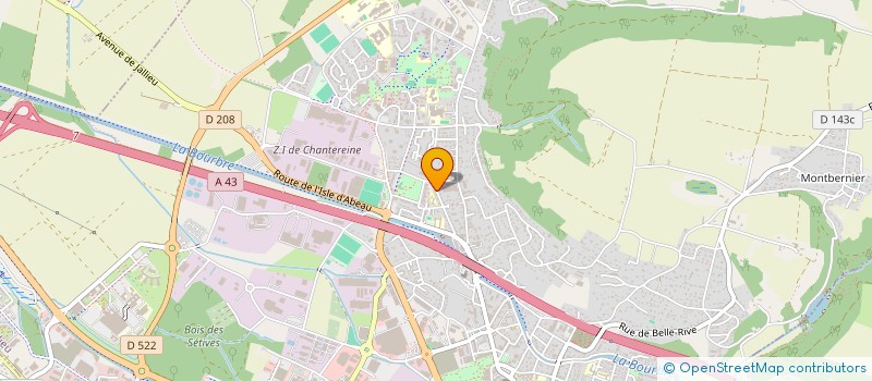 localisation de l'entreprise TIF ET TOUF à BOURGOIN-JALLIEU