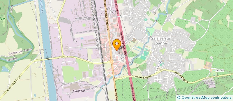 localisation de l'entreprise TIFALINE  SALAISE-SUR-SANNE