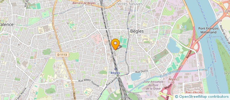 localisation de l'entreprise TIFANY à BEGLES
