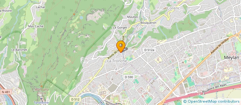 localisation de l'entreprise TIFFANIE  LA TRONCHE