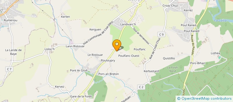 localisation de l'entreprise TIFFANY  QUIMPERLE