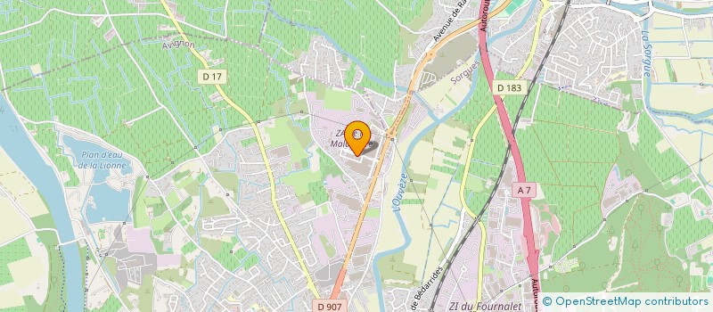 localisation de l'entreprise TIFFANY SELLERIE  SORGUES