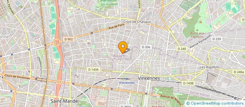 localisation de l'entreprise TIFFEL WEB à MONTREUIL