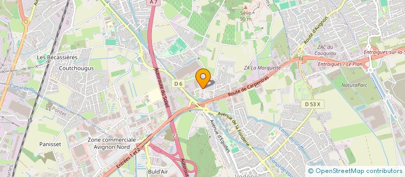 localisation de l'entreprise TIFNAT  SORGUES