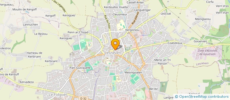 localisation de l'entreprise TIFONNY à LESNEVEN