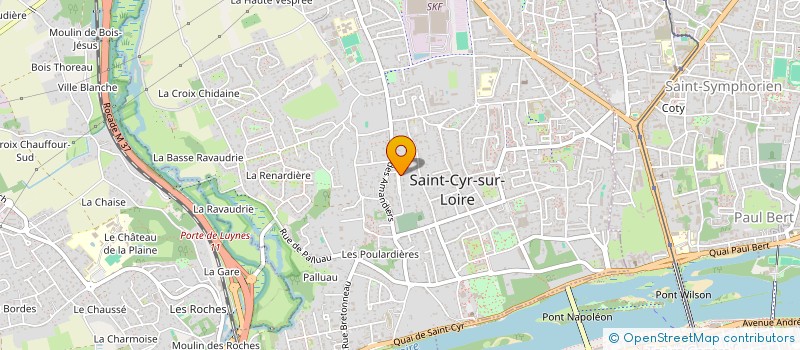 localisation de l'entreprise TIGA à SAINT-CYR-SUR-LOIRE