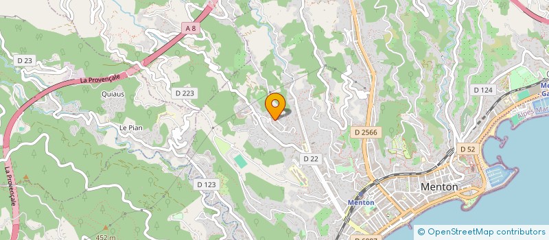 localisation de l'entreprise TIGER IMMO  MENTON