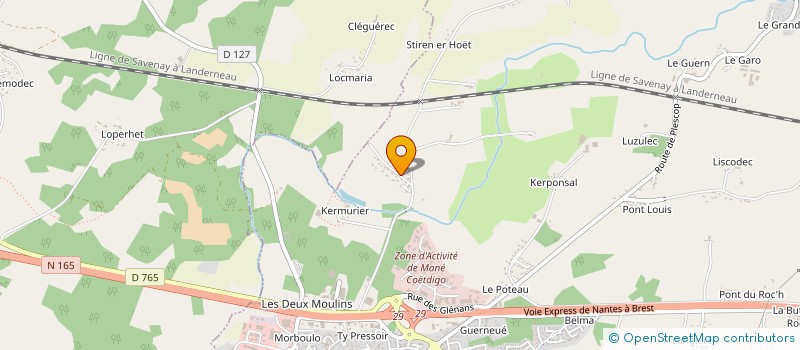 localisation de l'entreprise TIGER TRAVAUX à PLOEREN