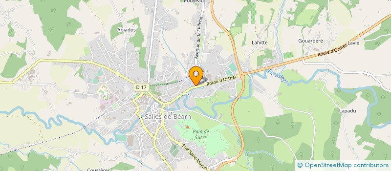 localisation de l'entreprise TIGER WAY à SALIES-DE-BEARN