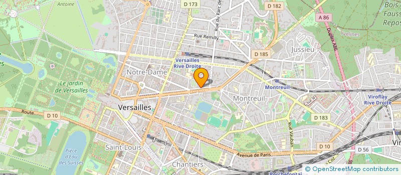 localisation de l'entreprise TIGERY INTERNATIONAL à VERSAILLES