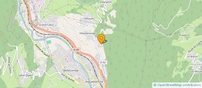 localisation de l'entreprise TIGGELER  GRAND-AIGUEBLANCHE