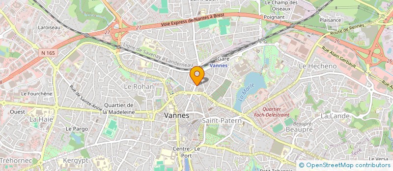 localisation de l'entreprise TIGNES LUCKY  VANNES