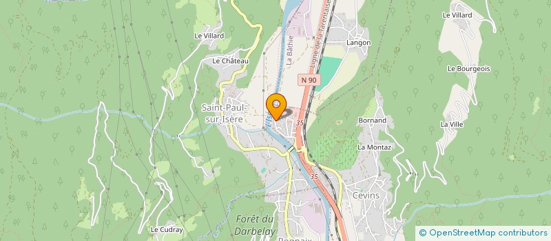 localisation de l'entreprise TIGNES VAL BODY FIT à CEVINS