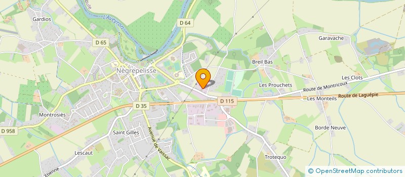 localisation de l'entreprise TIGNOL BETON à NEGREPELISSE