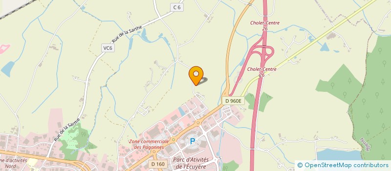localisation de l'entreprise TIGNON à CHOLET