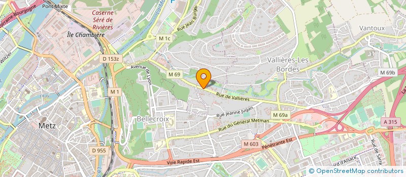 localisation de l'entreprise TIGOS  METZ