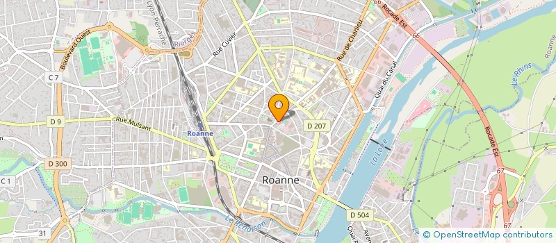 localisation de l'entreprise TIGRE  ROANNE
