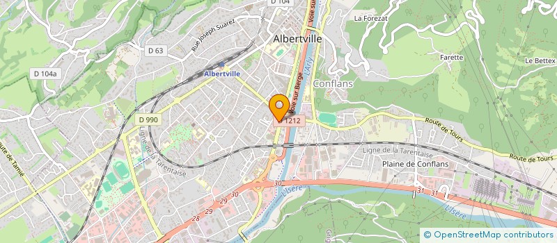 localisation de l'entreprise TIGRE ET DRAGON  ALBERTVILLE