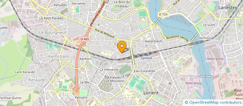 localisation de l'entreprise TIGRE ET DRAGON TAEKWONDO  LORIENT