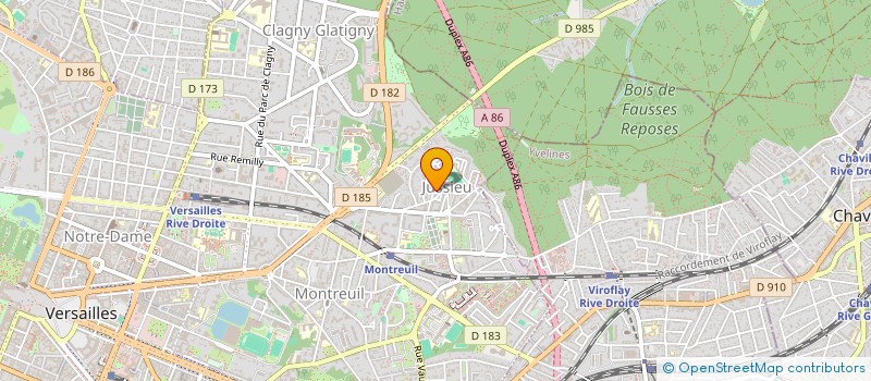 localisation de l'entreprise TIGRE SERVICE PROTECTION ET SECURITE à VERSAILLES