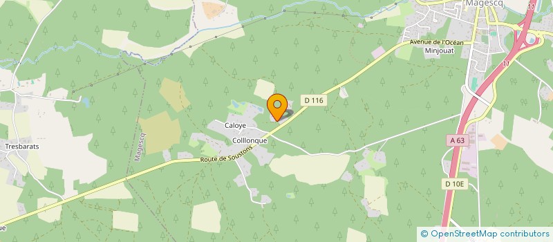 localisation de l'entreprise TIGRES BDX  MAGESCQ