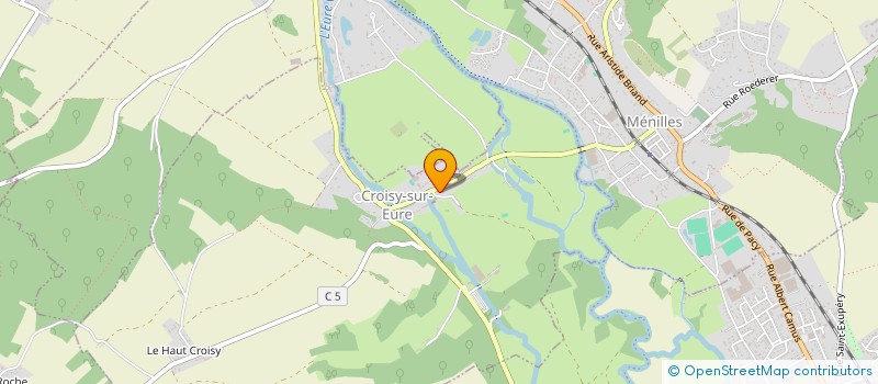 localisation de l'entreprise TIGRES ET CHATONS  CROISY-SUR-EURE