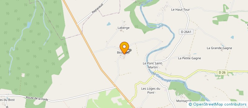 localisation de l'entreprise TIHOLI à SAINT-BONNET-DE-BELLAC