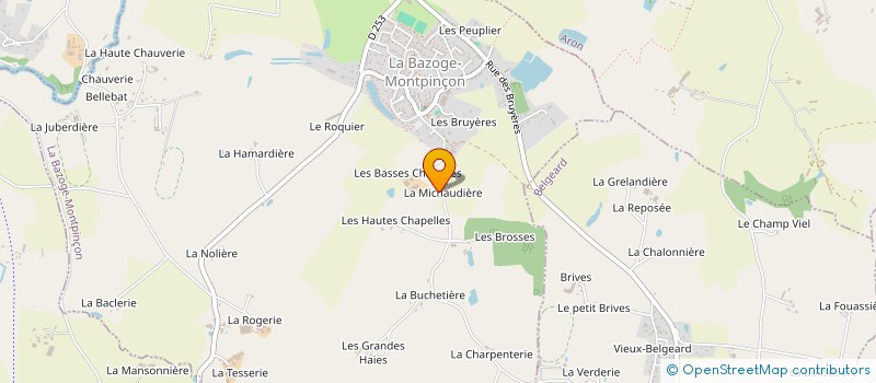 localisation de l'entreprise TIJUFAJE INVEST  LA BAZOGE MONTPINCON