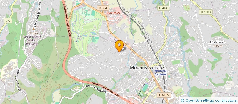 localisation de l'entreprise TIKI DECO à MOUGINS