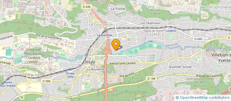 localisation de l'entreprise TILANE à ORSAY