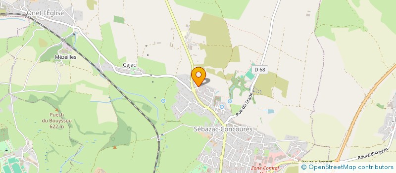 localisation de l'entreprise TILATAN à SEBAZAC-CONCOURES
