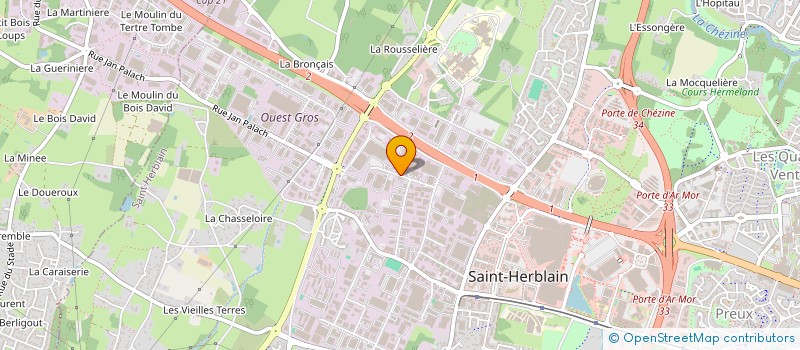 localisation de l'entreprise TILGREEN  SAINT-HERBLAIN