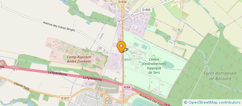 localisation de l'entreprise TILHET MATERIAUX à LONS