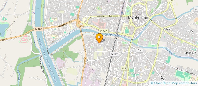 localisation de l'entreprise TILIA à MONTELIMAR
