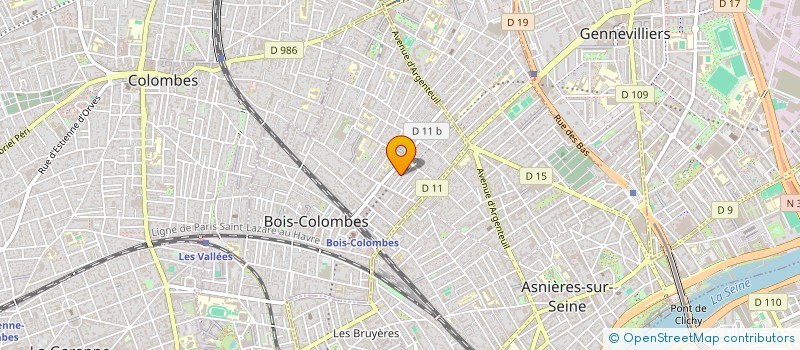 localisation de l'entreprise TILIA à BOIS-COLOMBES