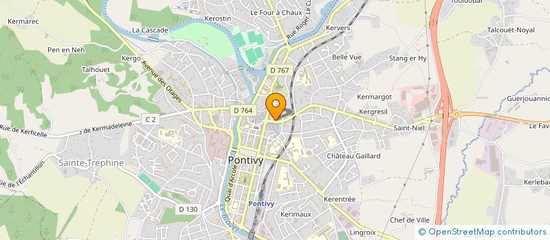 localisation de l'entreprise TILIHAL - TIERS LIEU DES HALLES à PONTIVY