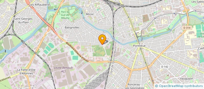 localisation de l'entreprise TILINIE  LE MANS