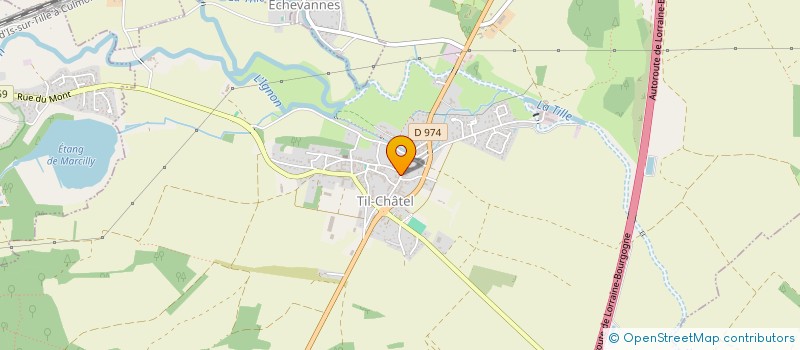 localisation de l'entreprise TILLE IGNON SAUVEGARDE DU PATRIMOINE  TIL-CHATEL