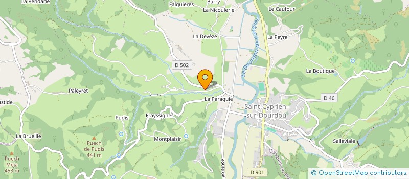 localisation de l'entreprise TILLET ENERGIE à CONQUES-EN-ROUERGUE