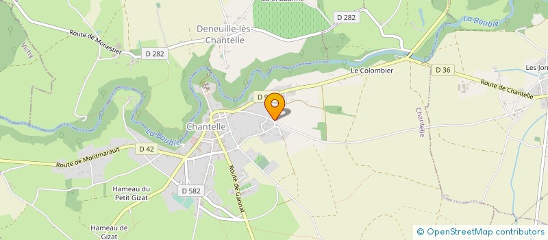 localisation de l'entreprise TILLEULS ET FRERES à CHANTELLE