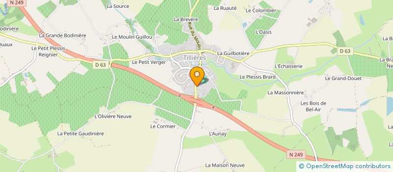 localisation de l'entreprise TILLIERES AUTOMOBILES à SEVREMOINE