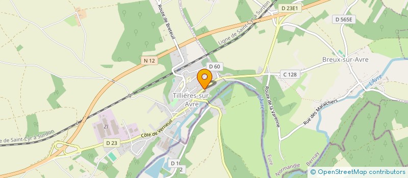 localisation de l'entreprise TILLIERES EN SCENE  TILLIERES-SUR-AVRE