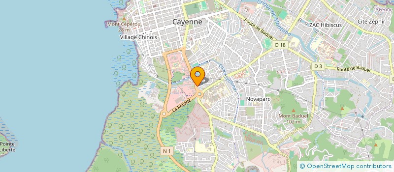 localisation de l'entreprise TILLING  CAYENNE