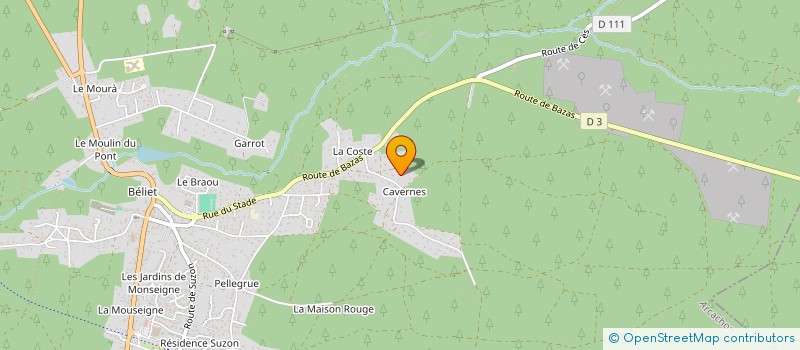 localisation de l'entreprise TILLOU SERVICE FERMETURE  BELIN-BELIET