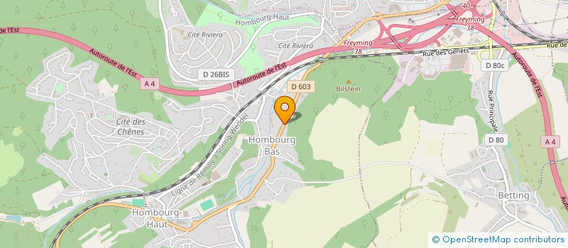 localisation de l'entreprise TILLY BTP  HOMBOURG-HAUT