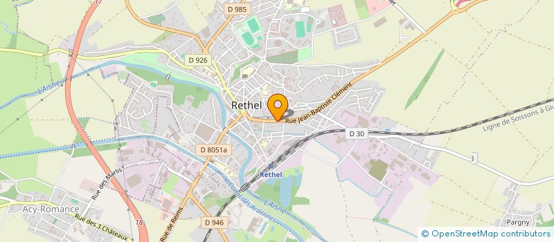 localisation de l'entreprise TILMANT  RETHEL