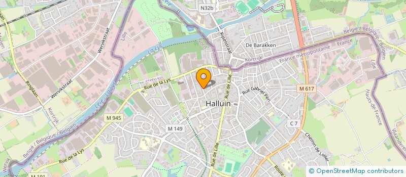 localisation de l'entreprise TILMIDY  HALLUIN