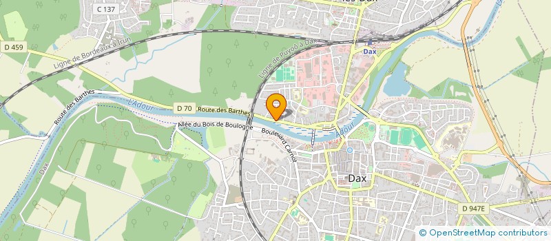 localisation de l'entreprise TILO  DAX