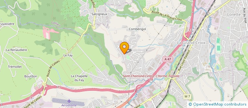 localisation de l'entreprise TILOFRENE  LA GRAND-CROIX